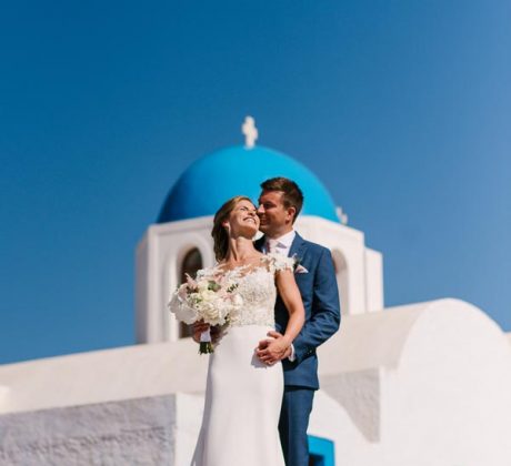 Santorini Wedding Photos - Lydia & Michael